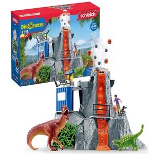 Schleich Dinosaurs Volcano Expedition Base Camp Playset